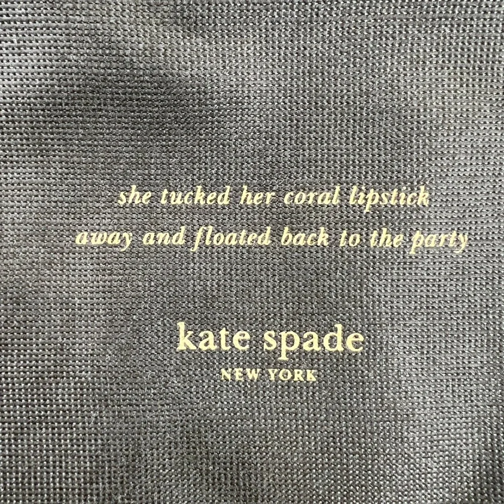 Kate Spade Dust Bag Brown Drawstring Quote Purse Handbag Storage Sleeper 12x13in